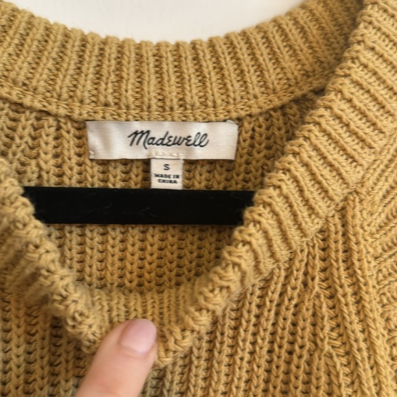 Madewell sweater tank mustard size small - Picture 2 of 2